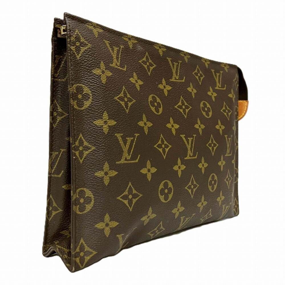 LOUIS VUITTON Brown Monogram Canvas Pochette Clutch Bag - Picture 9 of 9